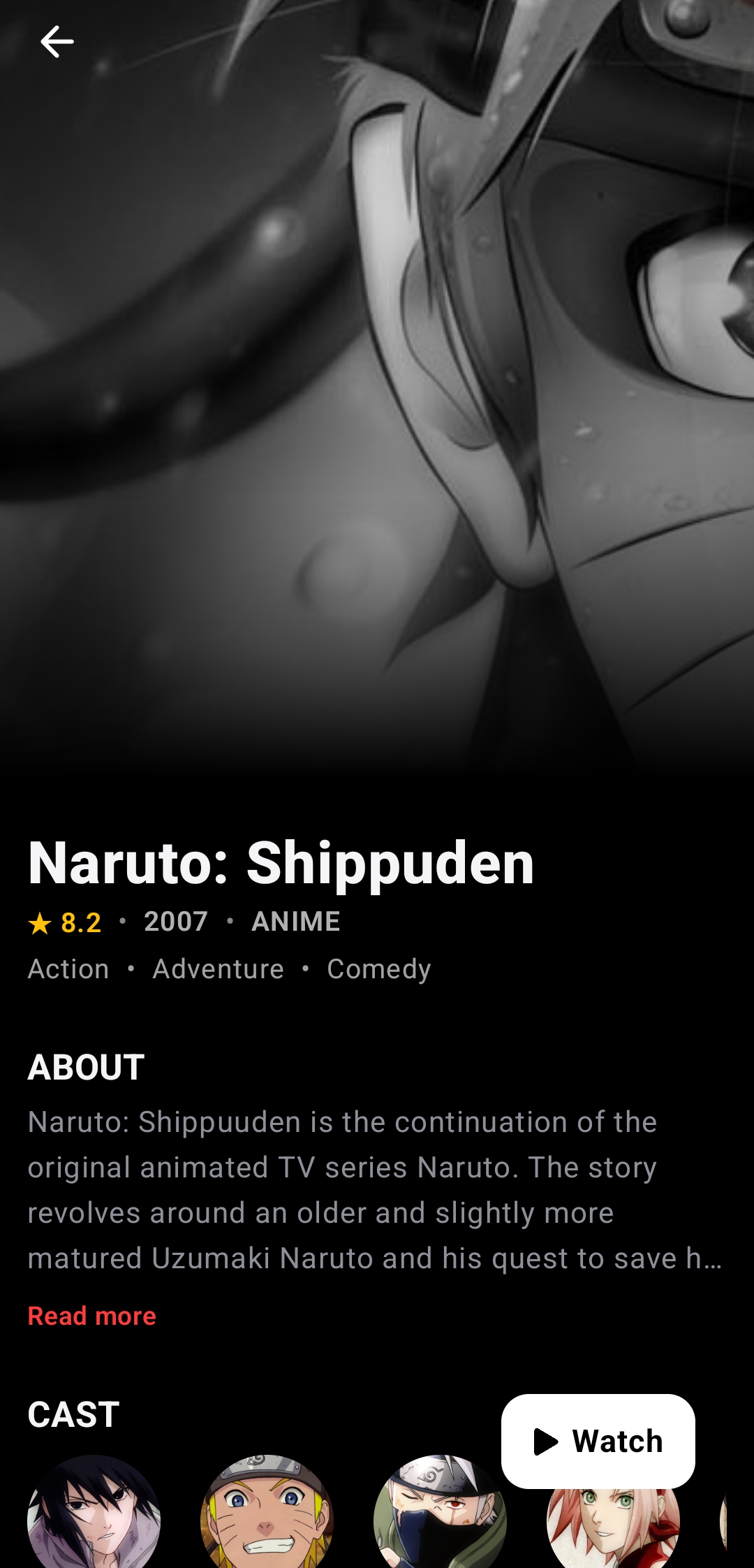 Anime Menu
