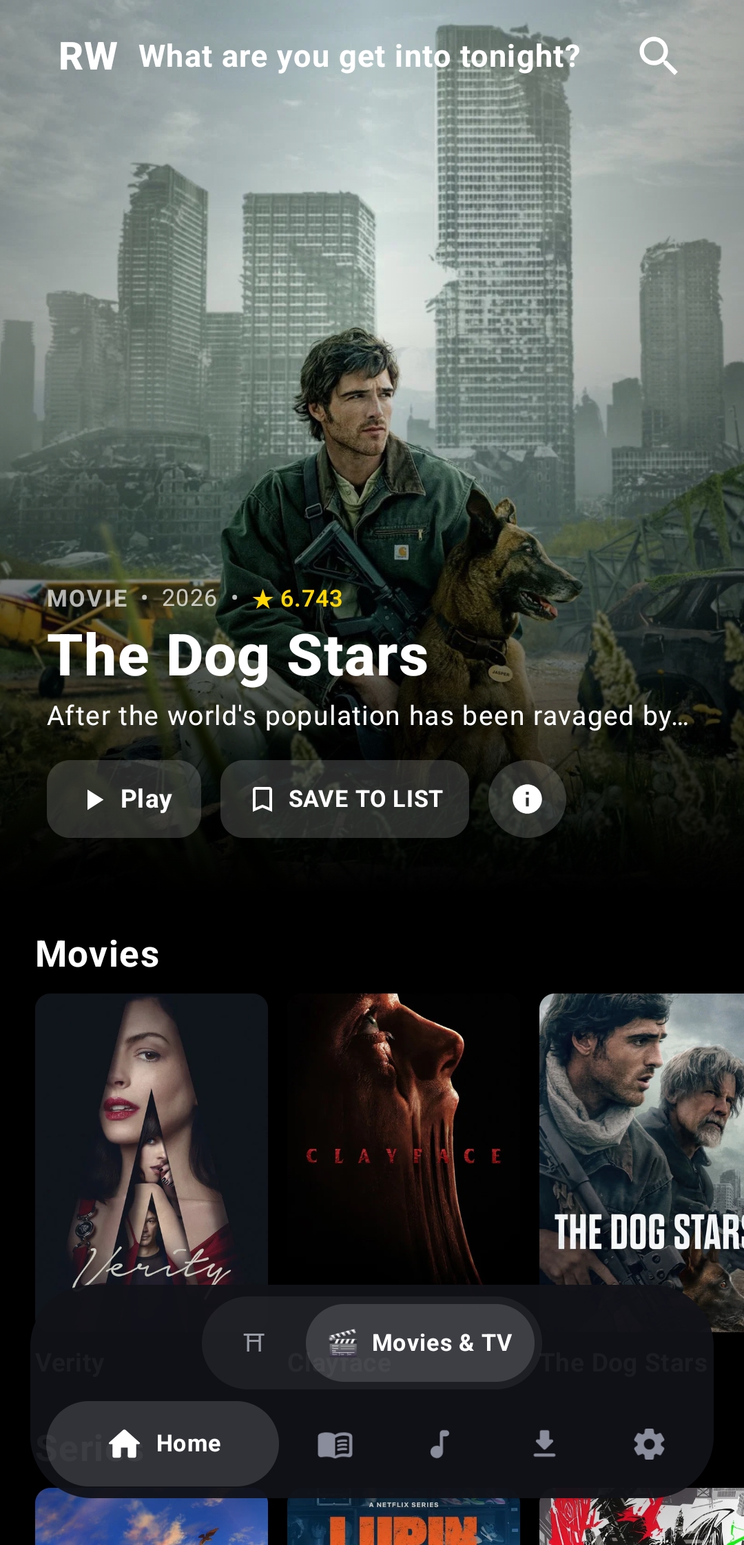 Movie Menu